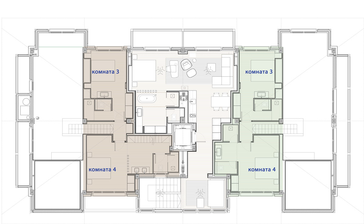 Hermitage Mountain Residences Этаж 3 Резиденции 250 м2 Верхний этаж